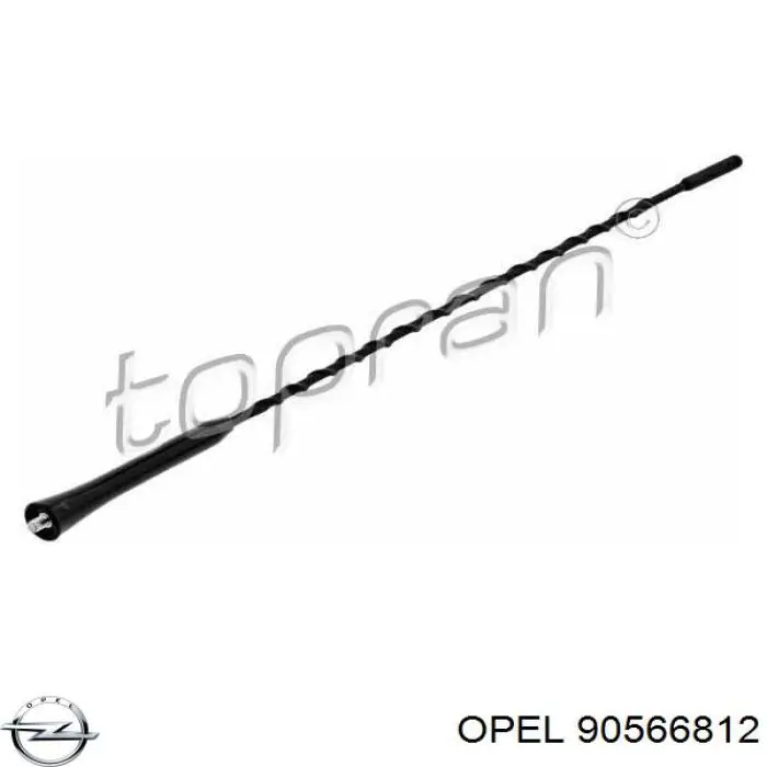 90566812 Opel barra de antena