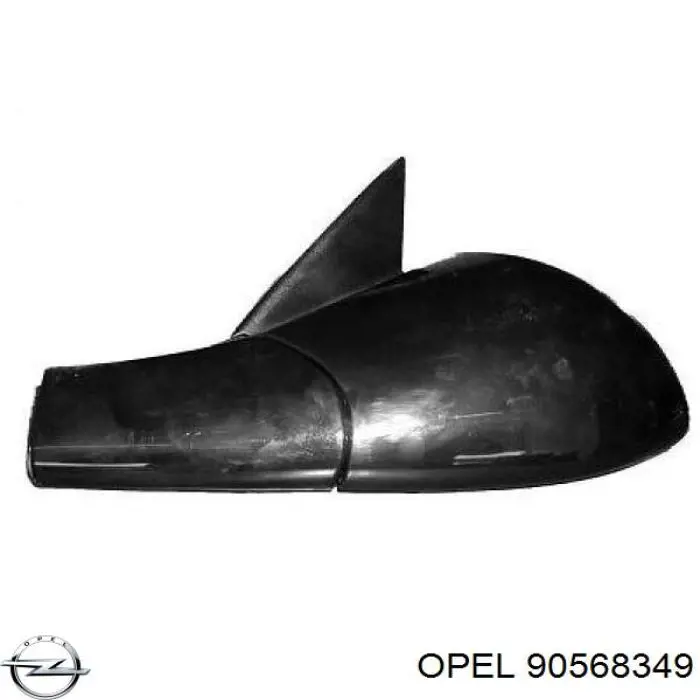 90568349 Opel cristal de espejo retrovisor exterior izquierdo