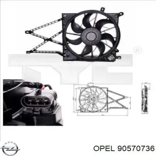 Comprar 90570736 Opel Bastidor, radiador