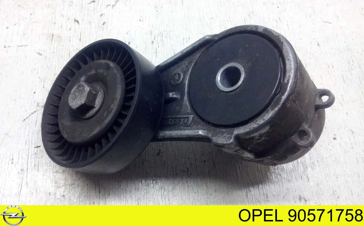 90571758 Opel tensor de correa, correa poli v