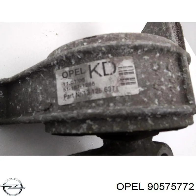 90575772 Opel soporte de motor derecho