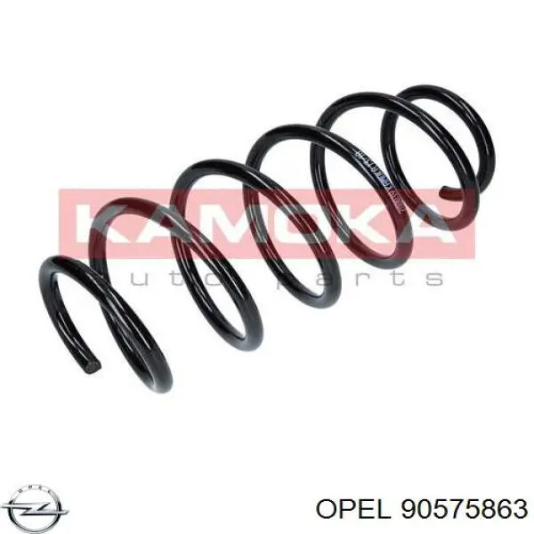 90575863 Opel muelle de suspensión eje delantero