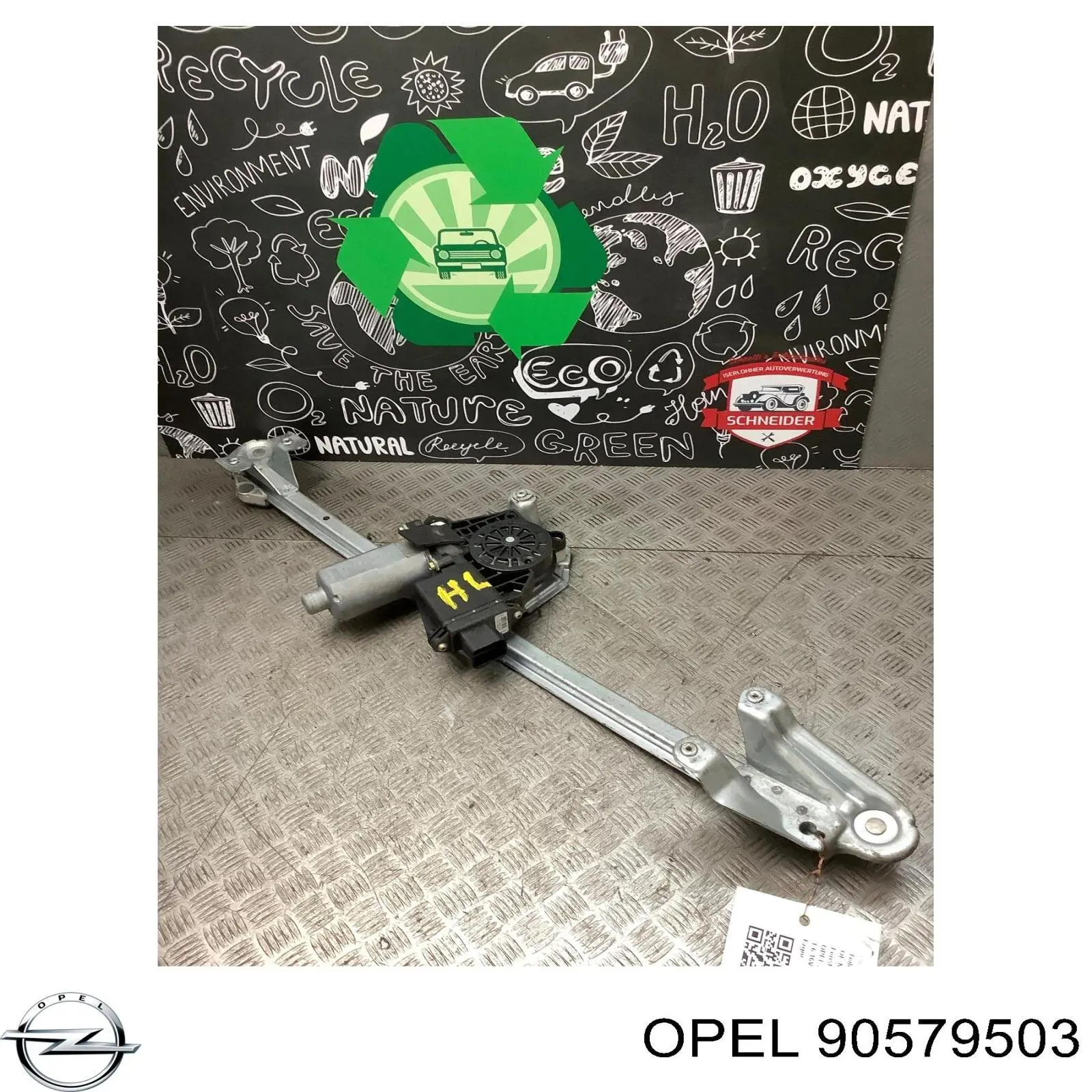5140017 Opel mecanismo de elevalunas, puerta trasera izquierda