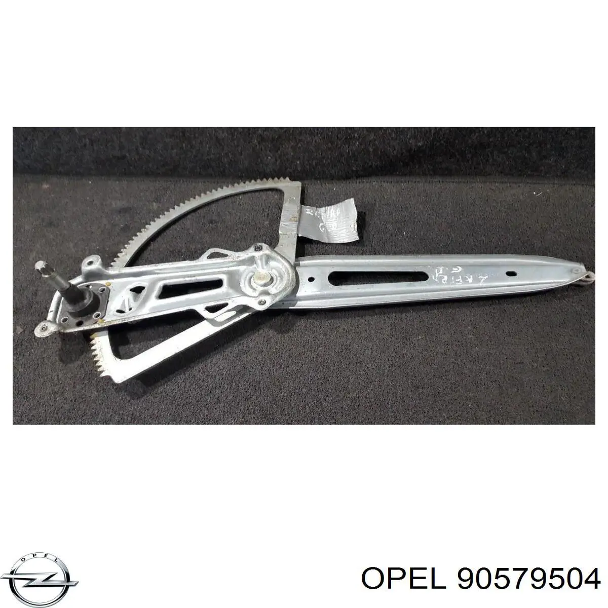 90579504 Opel mecanismo de elevalunas, puerta trasera derecha