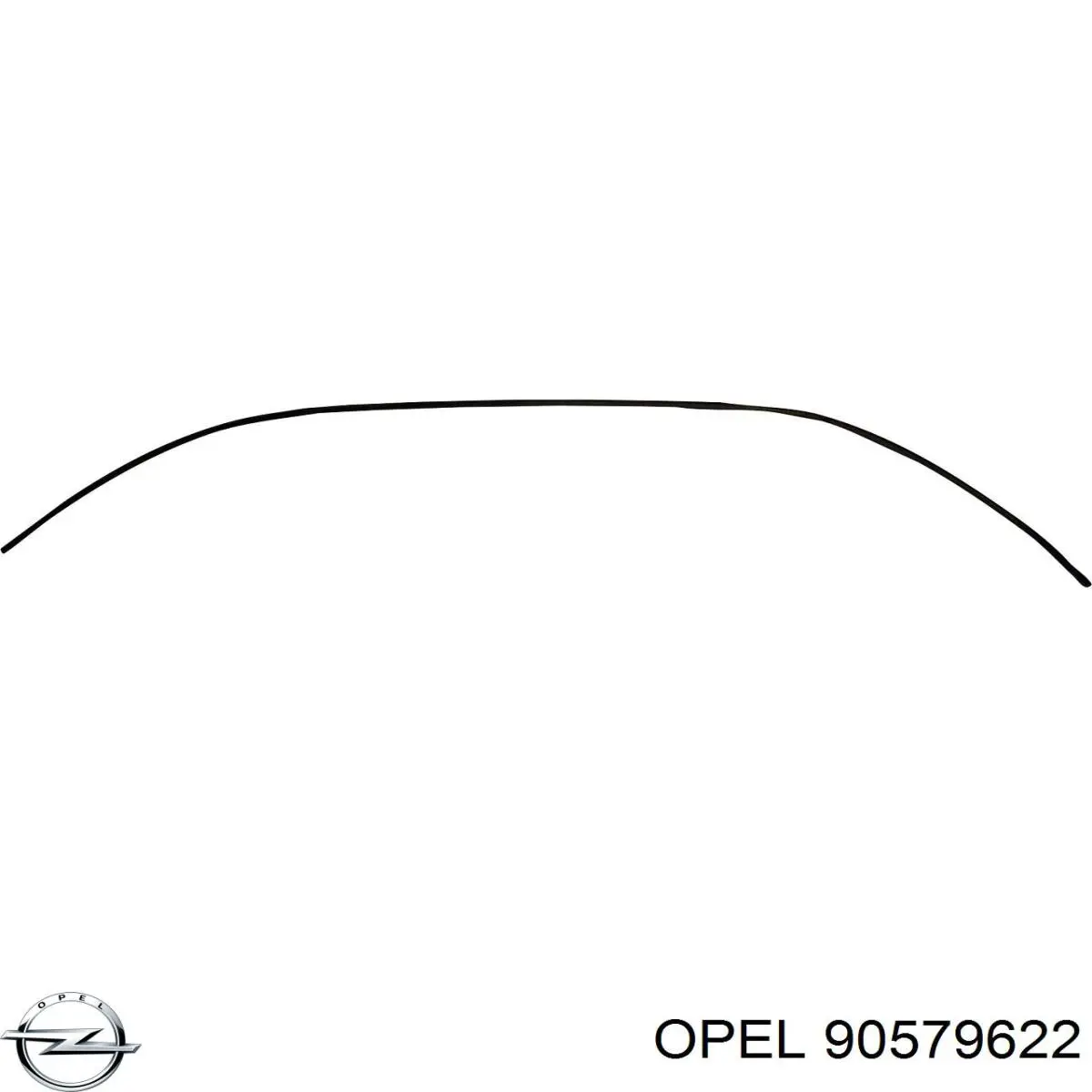 Moldura de parabrisas inferior Opel 90579622
