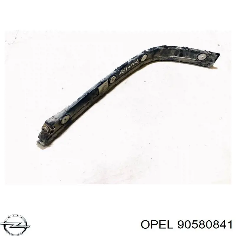 90580841 Opel soporte de guía para parachoques trasero, izquierda