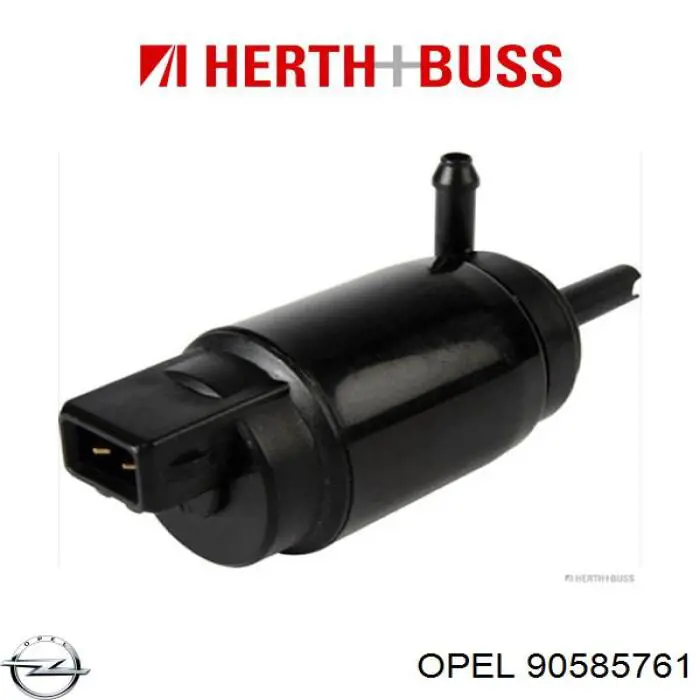 Bomba de agua limpiaparabrisas, delantera 90585761 Opel