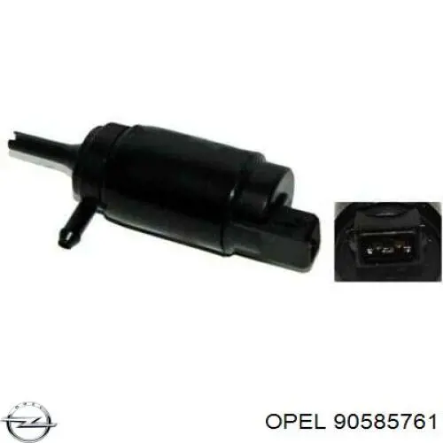 Comprar 90585761 Opel Bomba de agua limpiaparabrisas, delantera