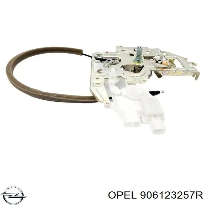 906123257R Opel cerradura de puerta de batientes, trasera derecha