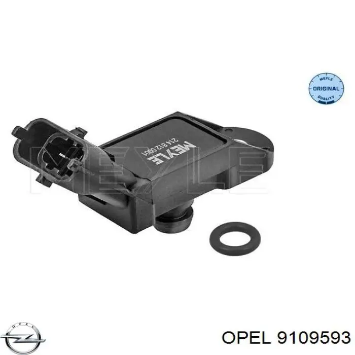 9109593 Opel sensor de presion del colector de admision