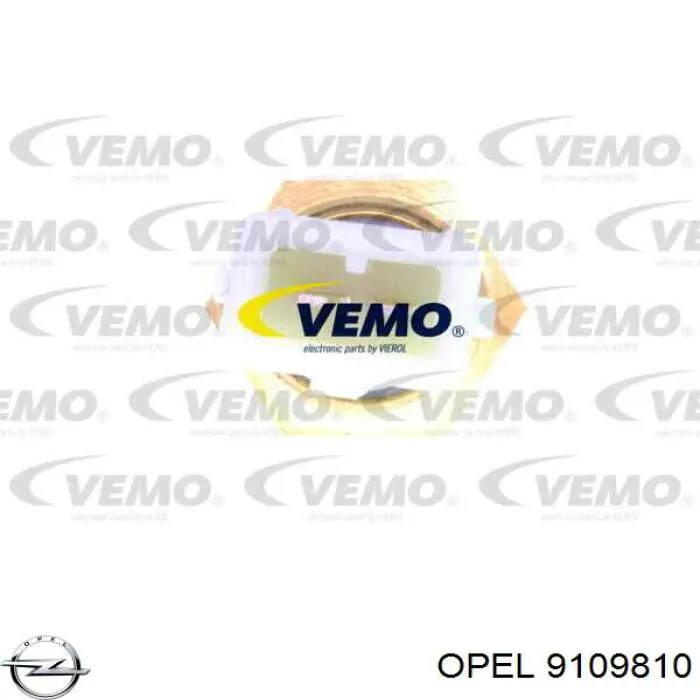 9109810 Opel sensor de temperatura del refrigerante