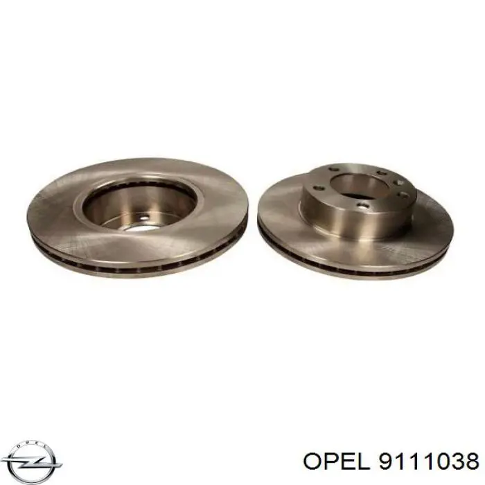 9111038 Opel disco de freno delantero