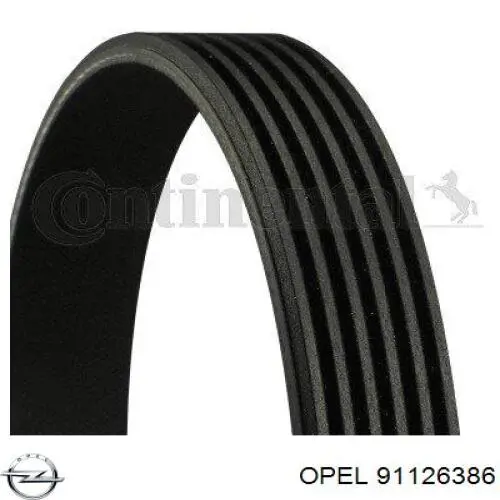 91126386 Opel correa trapezoidal