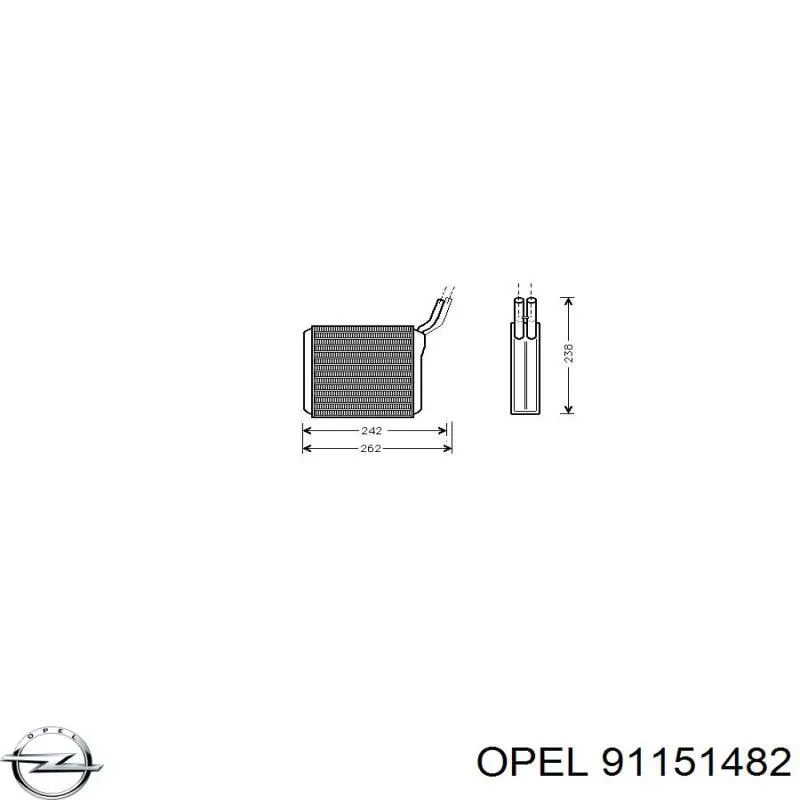 Comprar 91151482 Opel Radiador calefacción