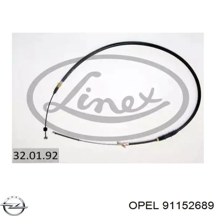 Cable de freno de mano trasero izquierdo Beca Cables 2001057