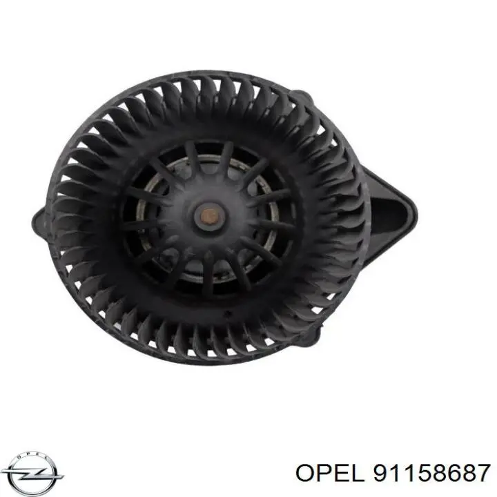 91158687 Opel motor eléctrico, ventilador habitáculo
