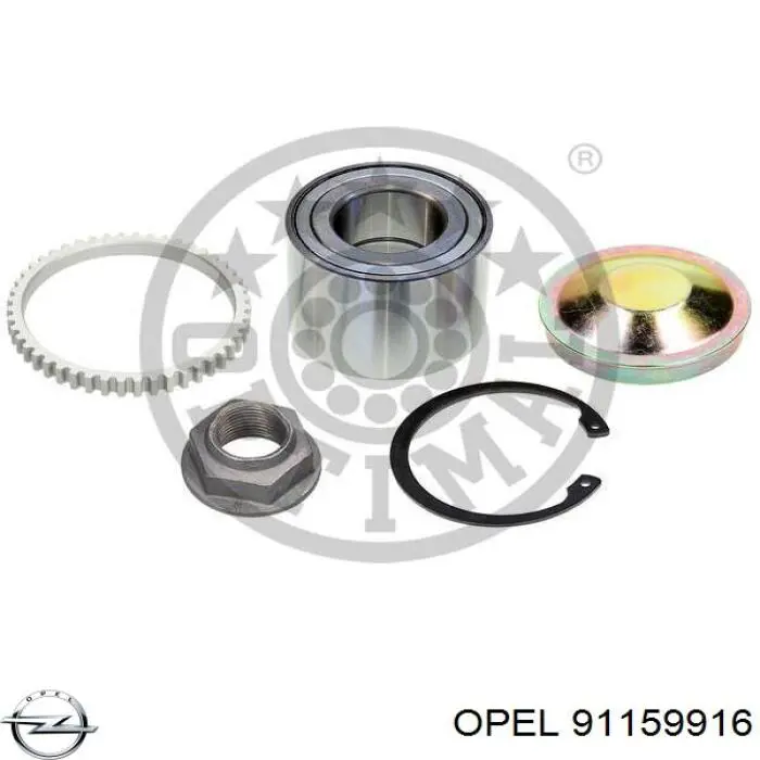 91159916 Opel disco de freno trasero