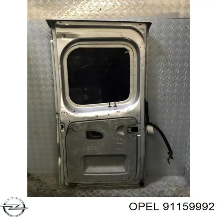 91159992 Opel puerta de batientes de furgoneta trasera izquierda