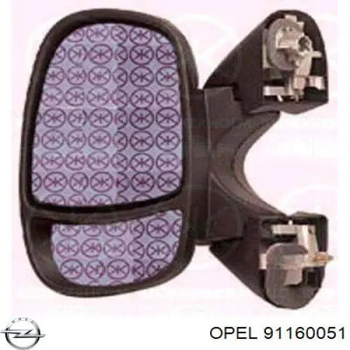 Espejo retrovisor derecho Opel 91160051 precio, desde 72,51 EUR