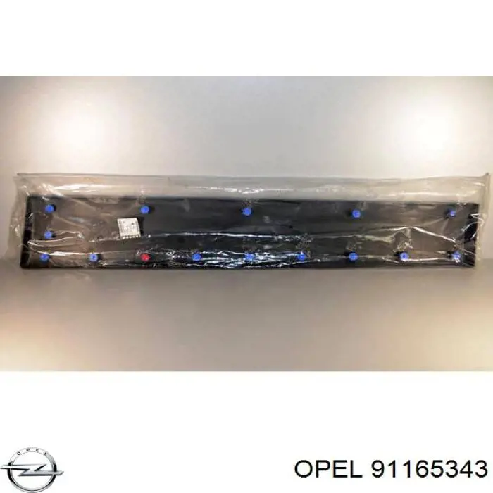 91165343 Opel moldura de puerta corrediza