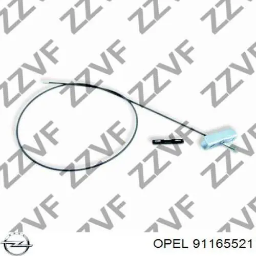 91165521 Opel cable de freno de mano intermedio
