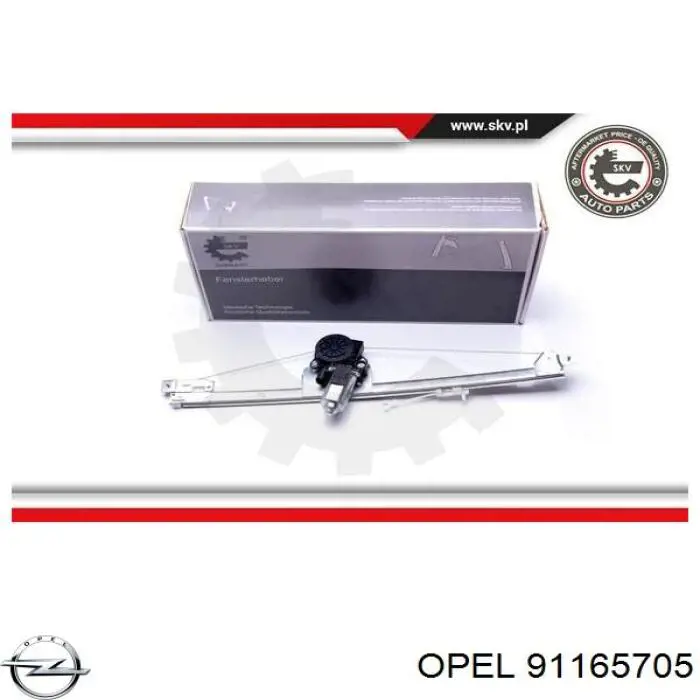 Mecanismo de elevalunas delantero derecha Opel 91165705 precio, desde 65,10 EUR