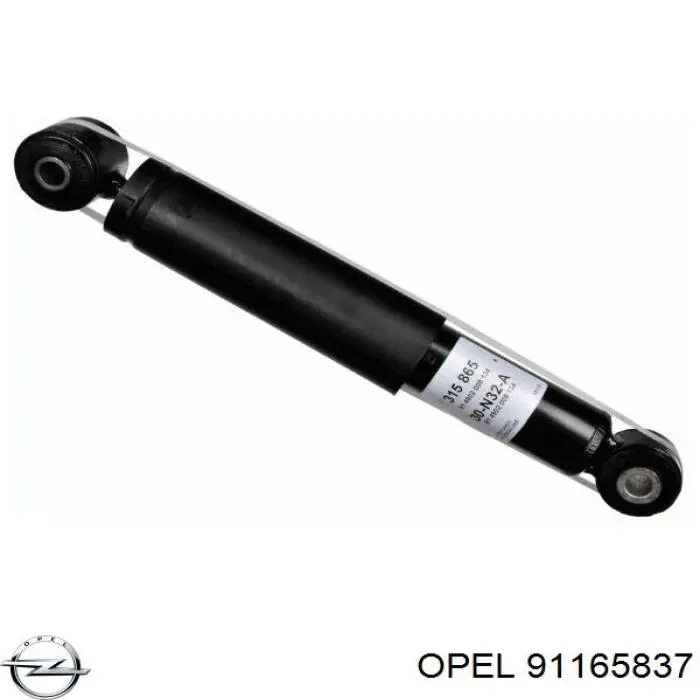 91165837 Opel amortiguador trasero