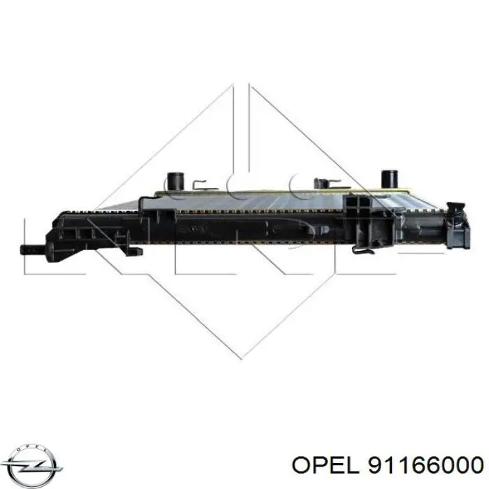 91166000 Opel radiador