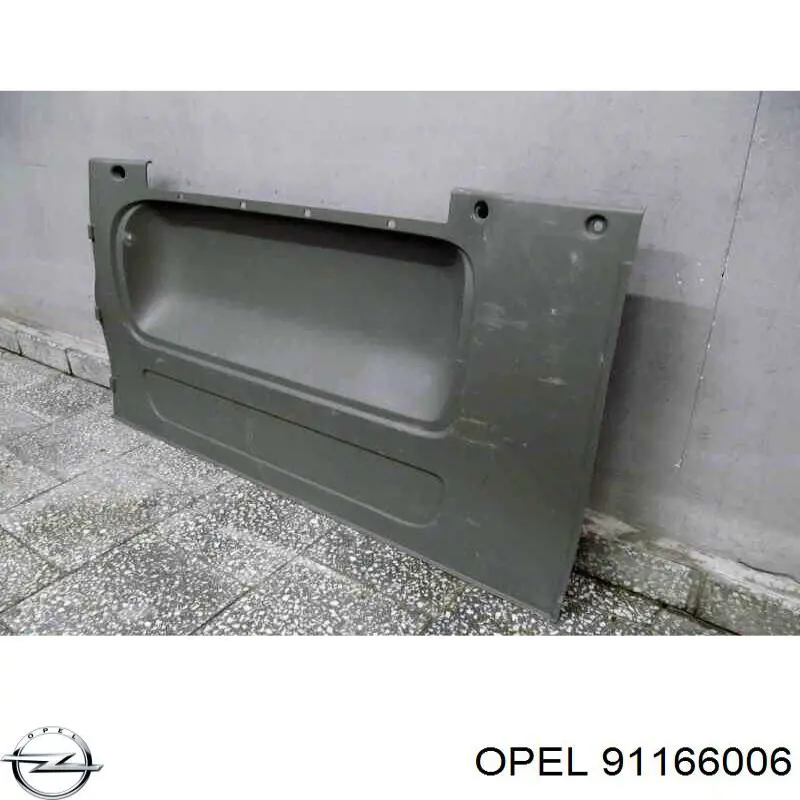 91166006 Opel guarnecido de puerta trasera izquierda