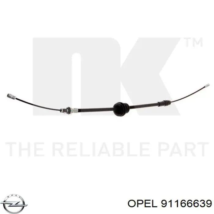 Cable del freno de estacionamiento delantero Opel 91166639 precio, desde 9,53 EUR