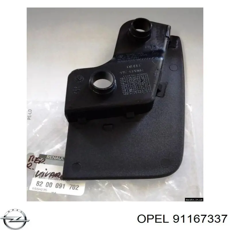 91167337 Opel faldilla guardabarro delantera derecha