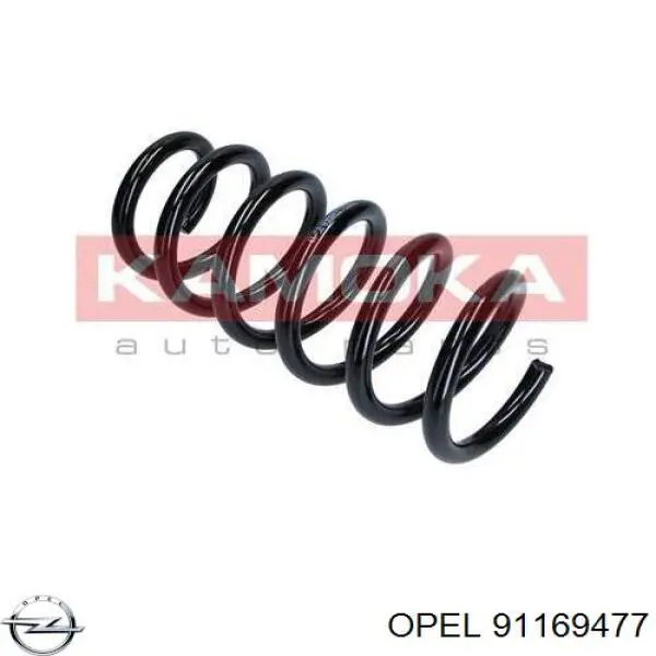 91169477 Opel muelle de suspensión eje delantero