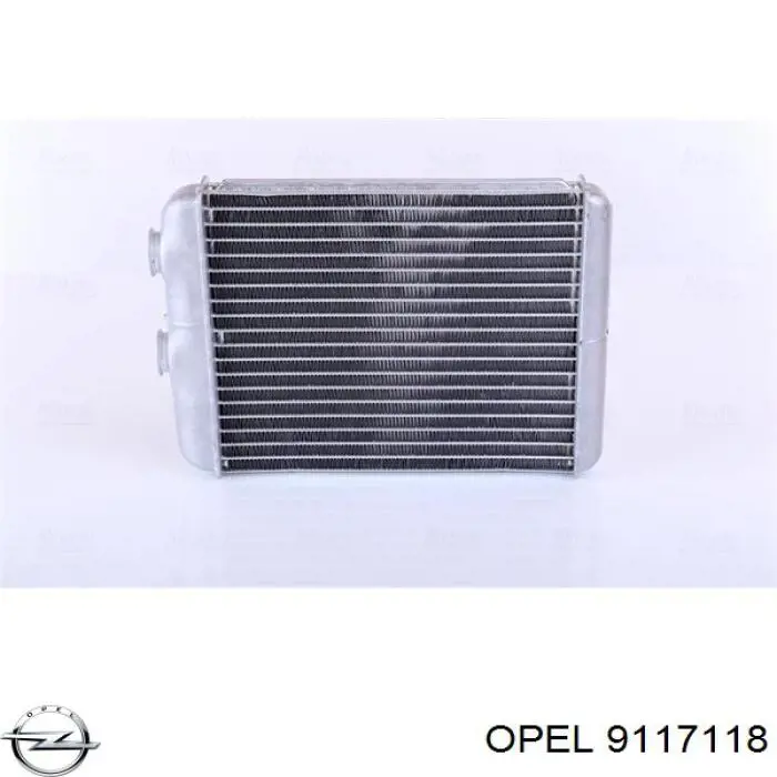 9117118 Opel radiador de calefacción