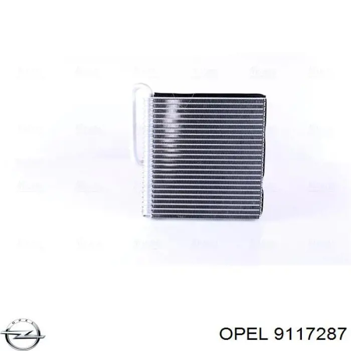 9117287 Opel evaporador, aire acondicionado