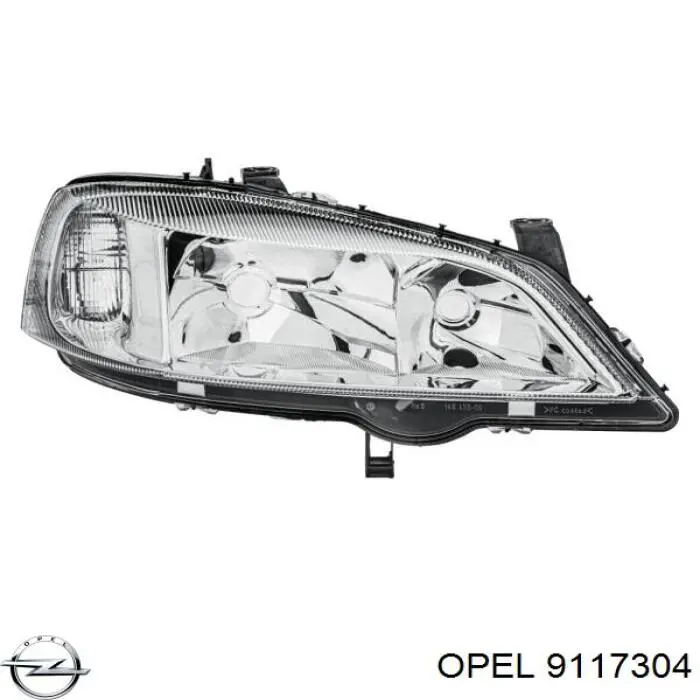 9117304 Opel faro derecho