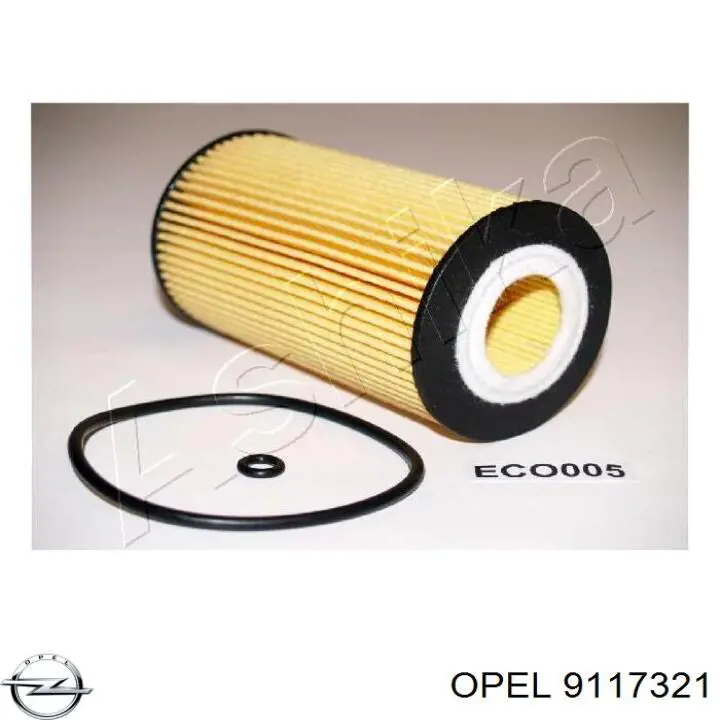 9117321 Opel filtro de aceite