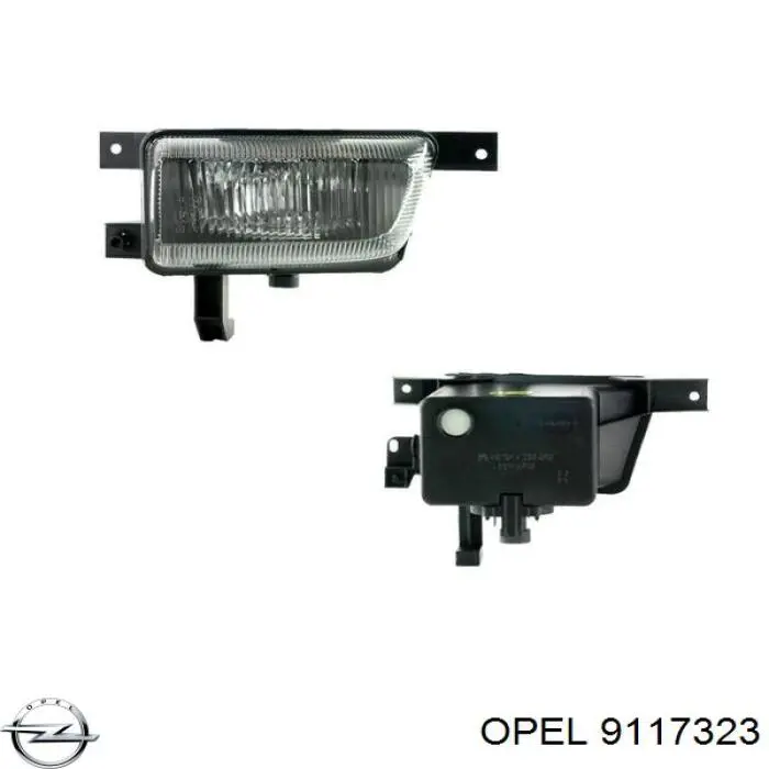 9117323 Opel faro antiniebla derecho