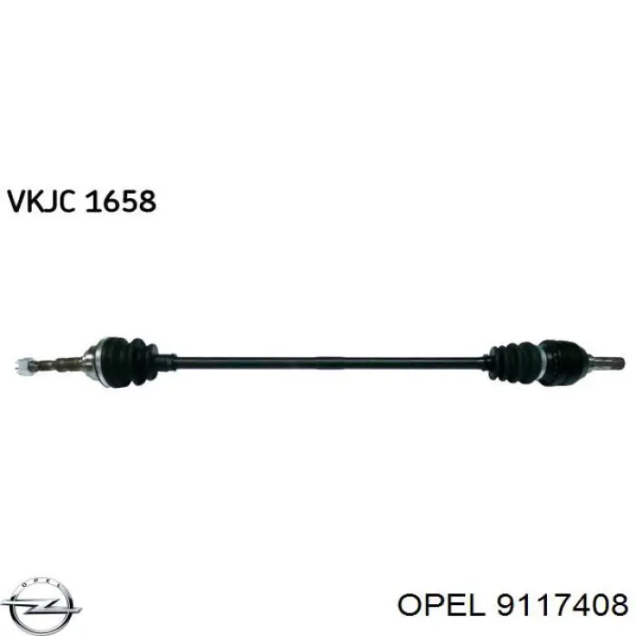 93184256 Opel Semieje delantero derecho