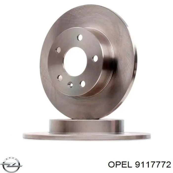 9117772 Opel disco de freno trasero