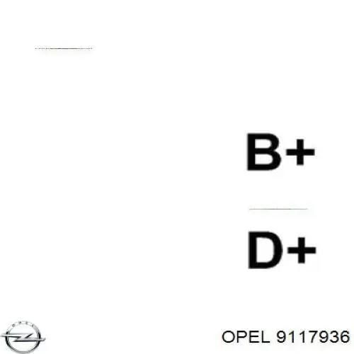 9117936 Opel alternador