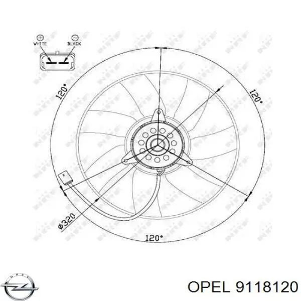 Ventilador de radiador Opel 9118120 precio, desde 58,08 EUR