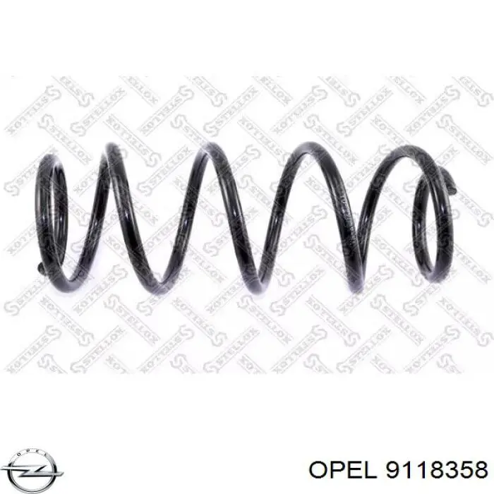 312859 Opel muelle de suspensión eje delantero