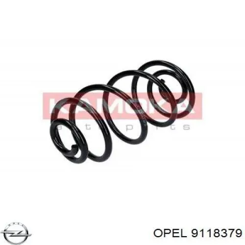 9118379 Opel muelle de suspensión eje trasero