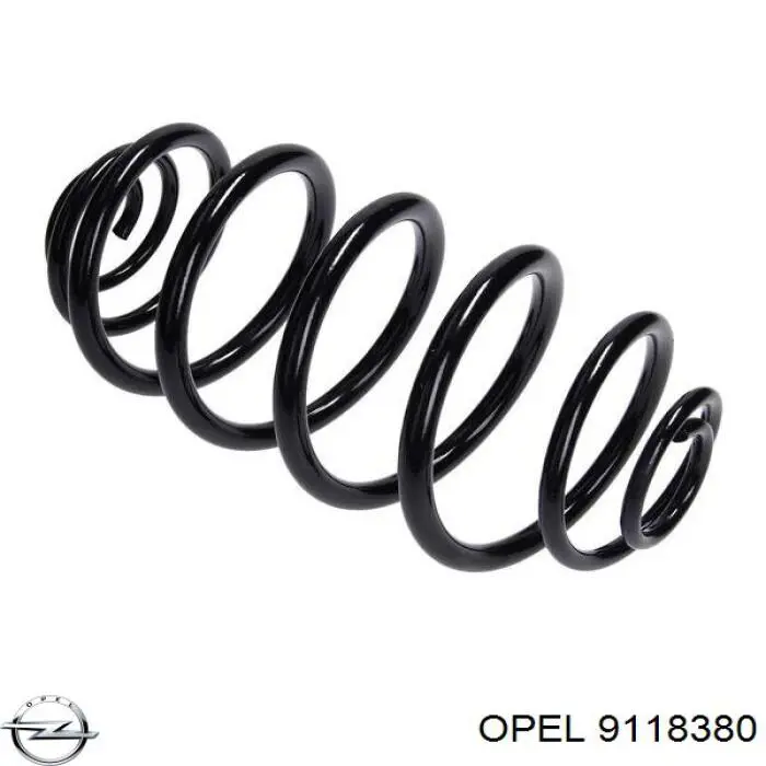 9118380 Opel muelle de suspensión eje trasero