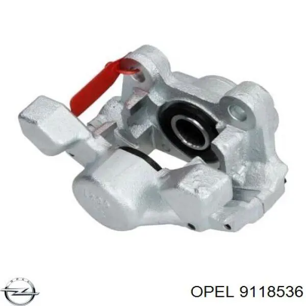 9118536 Opel pinza de freno trasera izquierda