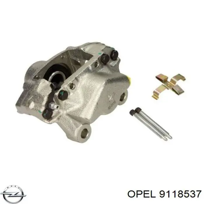 9118537 Opel pinza de freno trasero derecho