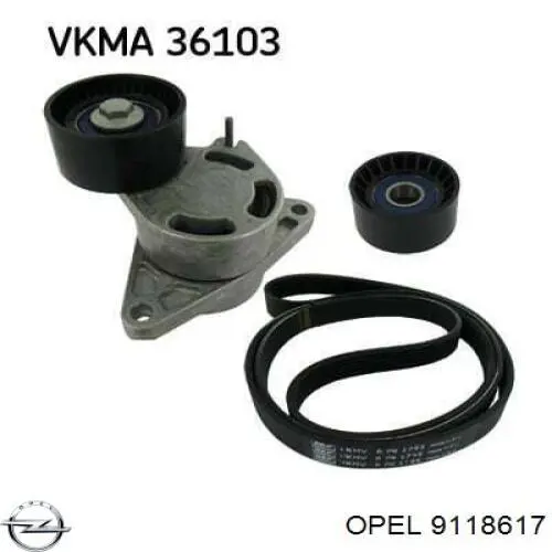 Correa trapezoidal Opel Astra 51, 52, F35, M35