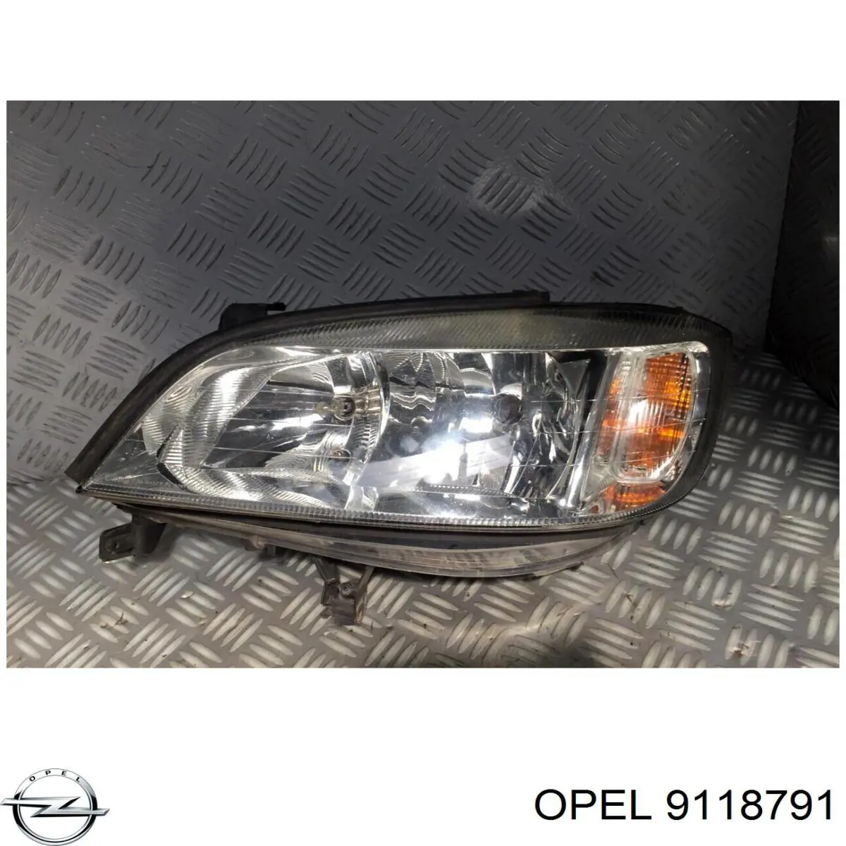 9118791 Opel faro izquierdo