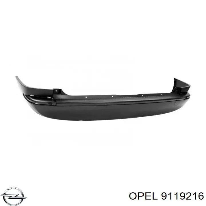 9119216 Opel parachoques trasero