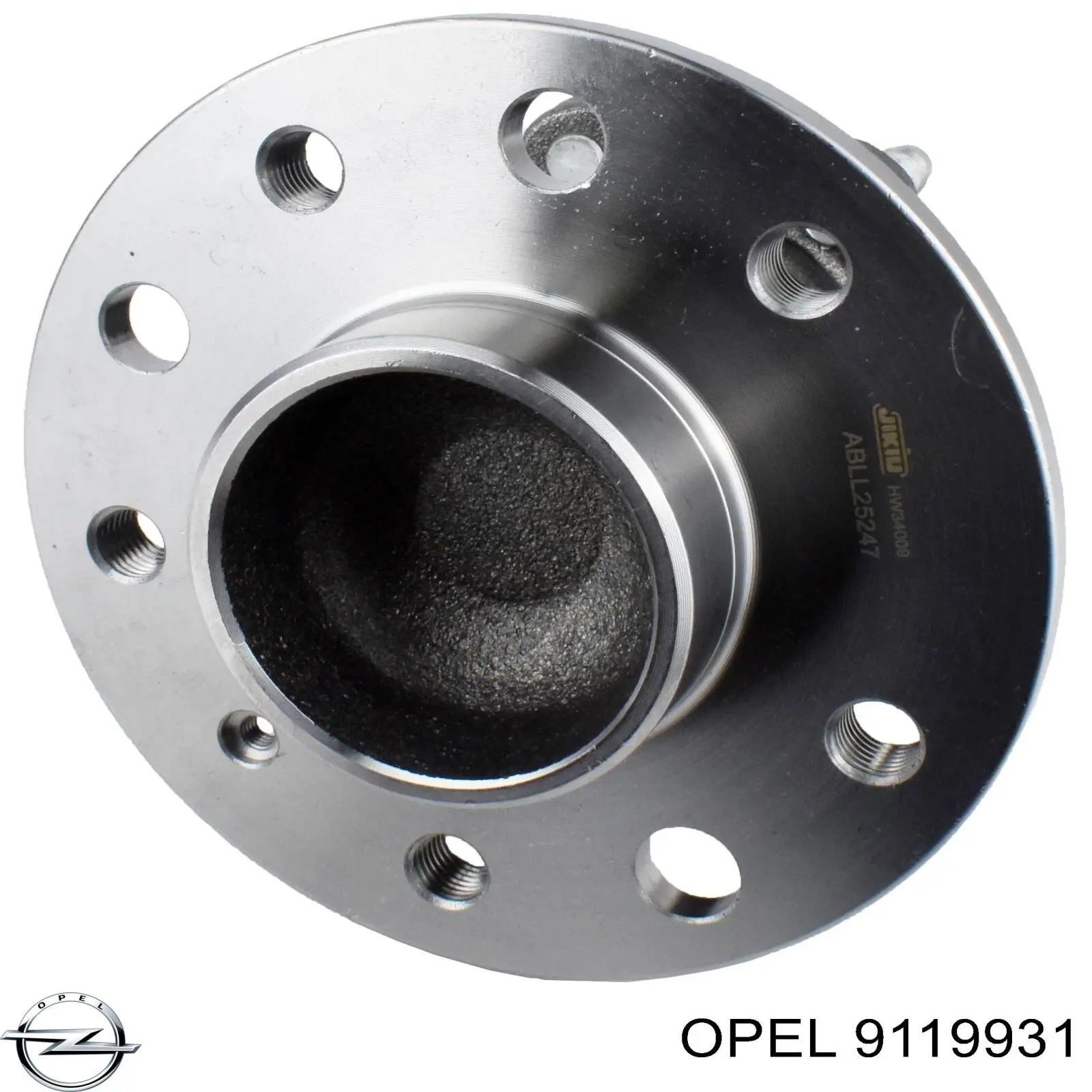 9119931 Opel cubo de rueda trasero